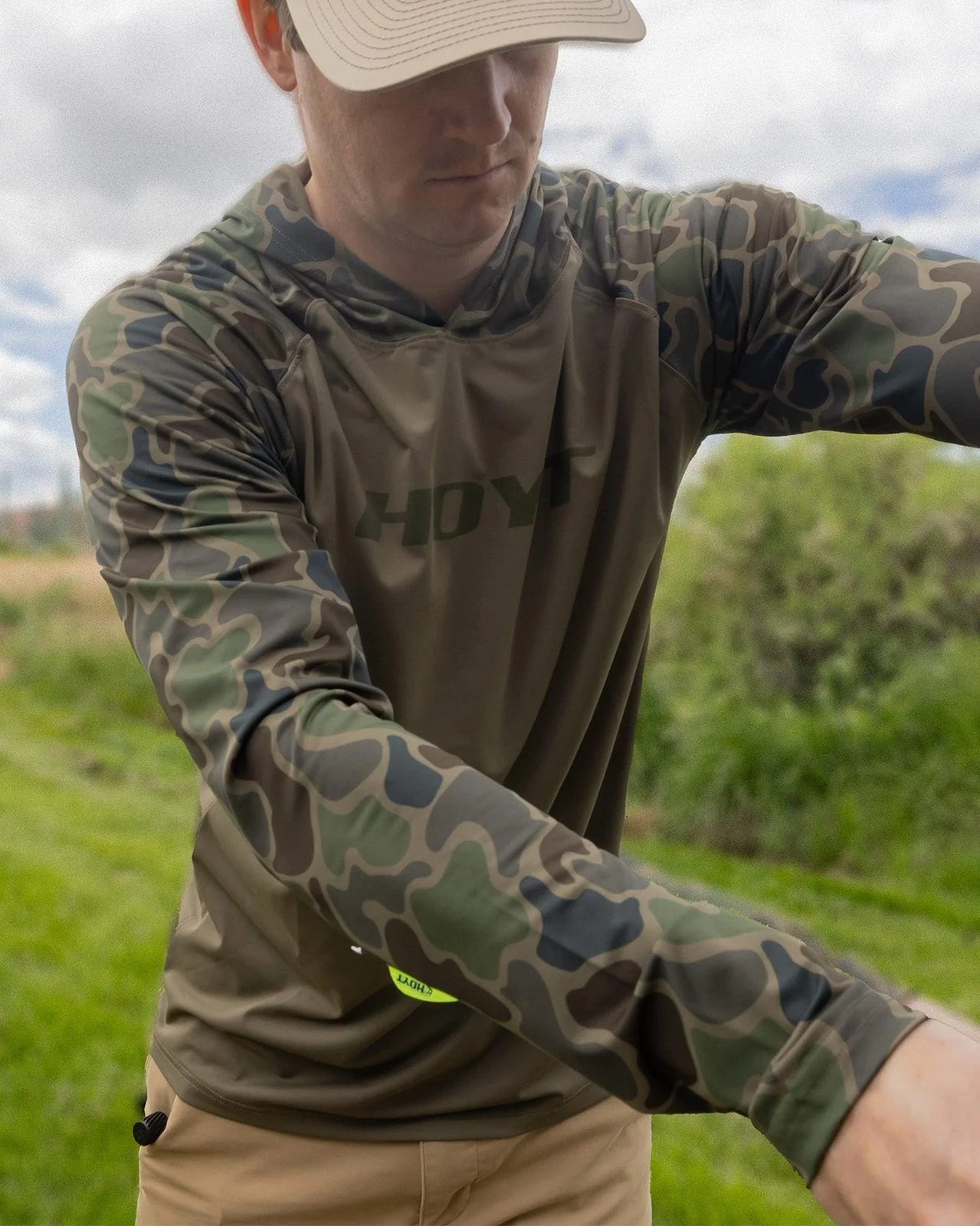 Sun Shirt Hooded Long Sleeve - Green Duck Camo - Image 3