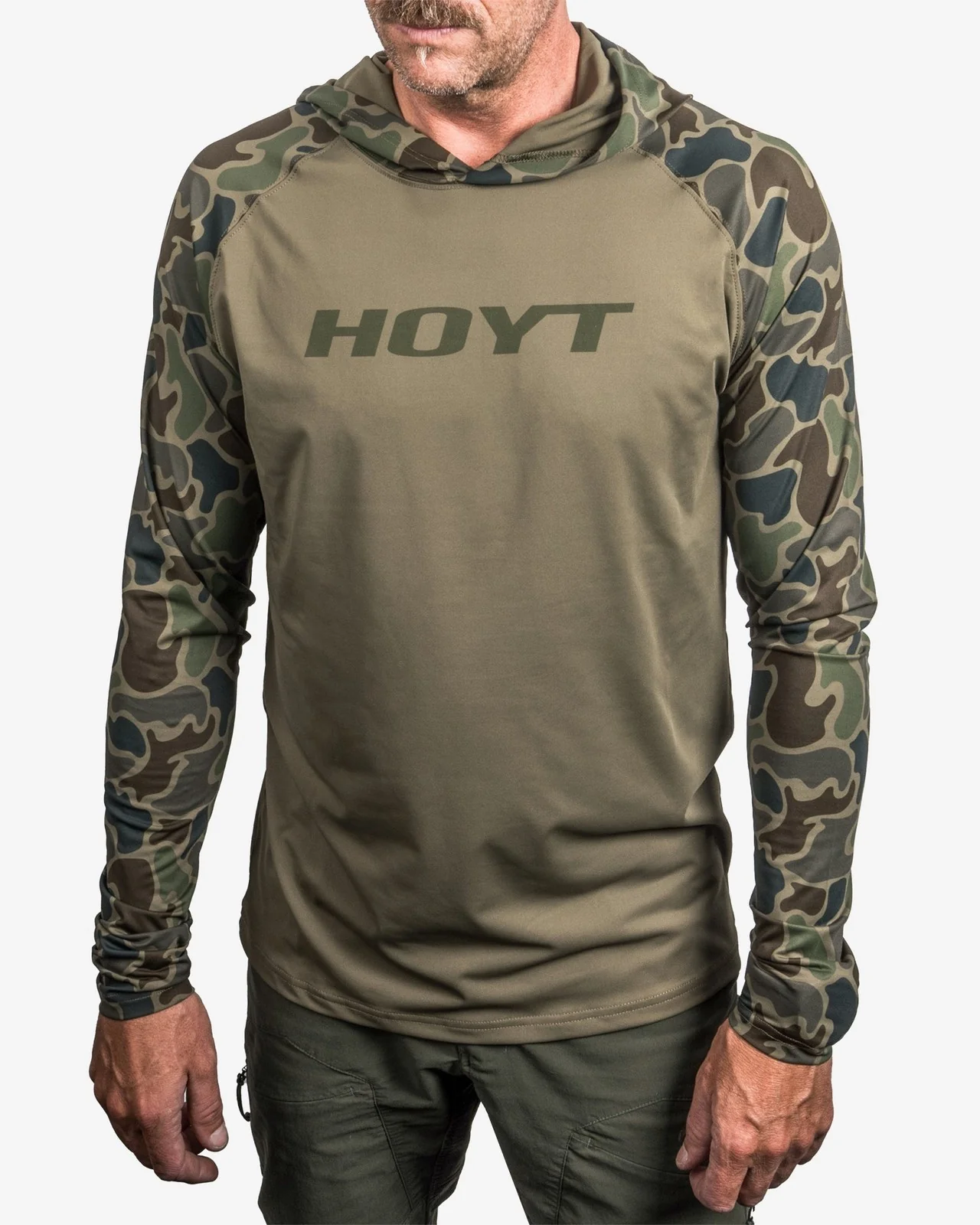 Sun Shirt Hooded Long Sleeve - Green Duck Camo - Image 4