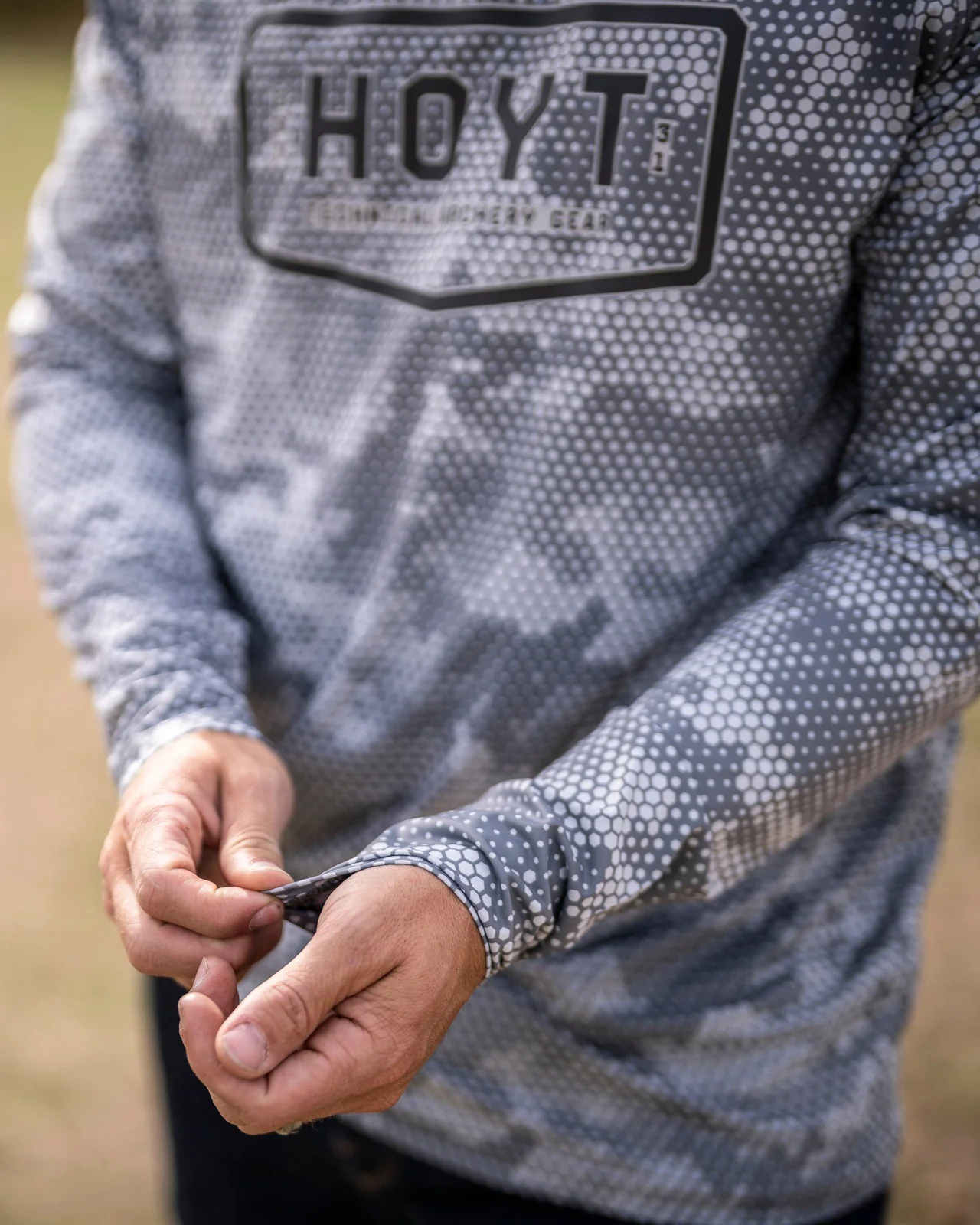 Sun Shirt Hooded Long Sleeve - Gray Hex - Image 4